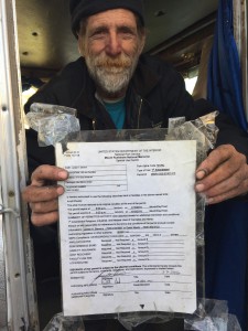 420Jim holds his Mount Rushmore Special Use Permit for the cannabis rally he held this summer.